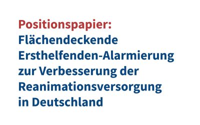 medgineering unterstützt Positionspapier zur flächendeckenden Ersthelfenden-Alarmierung